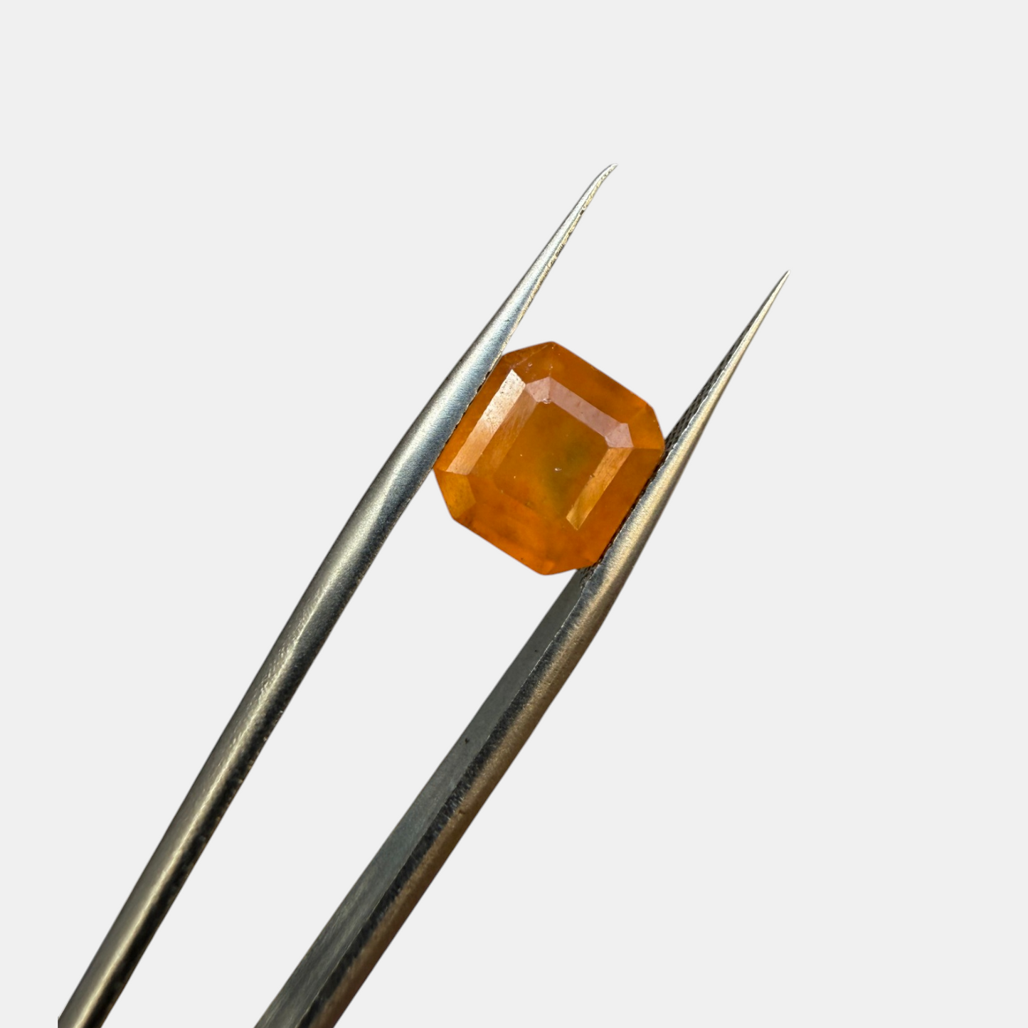2.95 Carat Natural Hessonite Garnet Emerald Cut Loose Gemstone - Pakistan