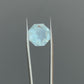 9.65 Carat Round Cut Natural Aquamarine With Garnet Inclusion Loose Gemstone